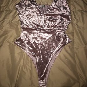 Velvet bodysuit